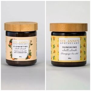 St. Anne's Apothecary Clementine Body Burtter and Sunshine Salt Soak Set